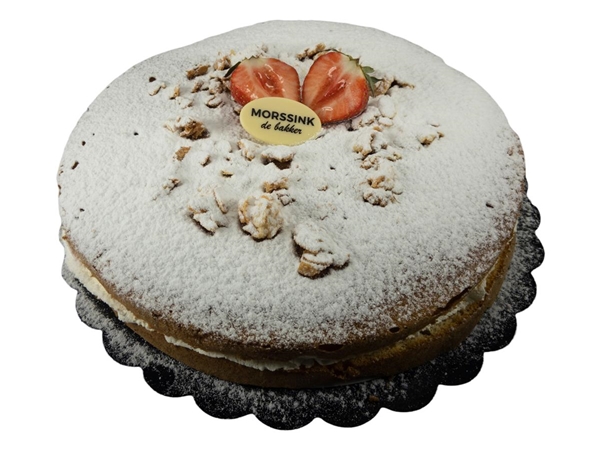 Bienenstich aardbeien vlaai